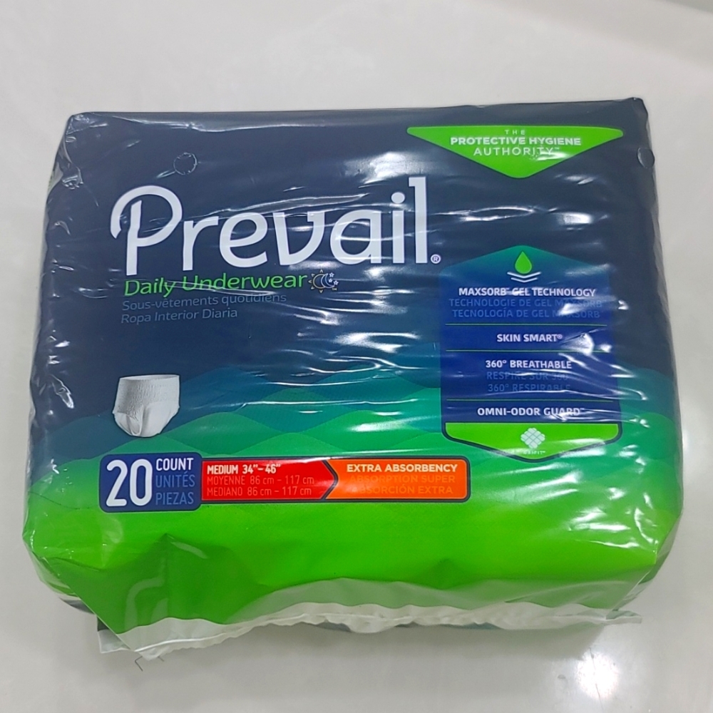 Prevail daily underwear 20 count